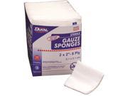 Dukal Cotton Fill Gauze Sponge 2 x2 8 Ply Sterile 200 bg 25 Bg cs pack Of 25