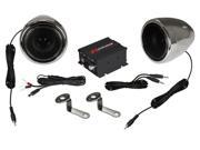 Renegade Motorcycle Kit Speaker And Amplifier 100w Max Chrome 13.00in. x 5.50in. x 5.50in.