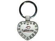 Jenkins California Metal Heart Keychain pack Of 48