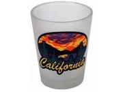 Jenkins California Frosted Shotglass Airbrush Sunshine pack Of 72