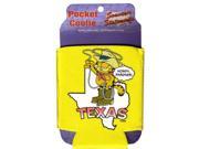 Jenkins Texas Pocket Koozie State Outline W garfield pack Of 60