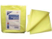 Dukal Emergency Blanket Heavy Duty Fluid Impervious Yellow 54 x80 Non Sterile 1 bg 50 Bg cs pack Of 50
