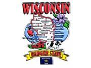 Jenkins Wisconsin 2d Magnet State Map pack Of 72