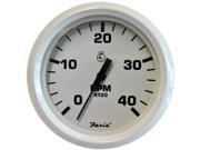 Faria Beede Instruments Faria Dress White 4 Tachometer 4 000 Rpm diesel Magnetic Pick Up