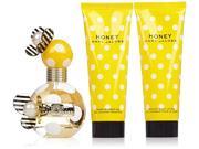 MARC JACOBS Honey Coffret Eau De Parfum Spray 50ml 1.7oz Body Lotion 75ml 2.5oz Shower Gel 75ml 2.5oz For Women 3p