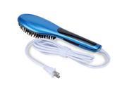 BeautyKo Ion Jett Turbo Hair Straightener Brush Blue