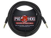 Pig Hog black Woven Woven Jacket Tour Grade Instrument Cable 20 Foot