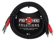 PIG HOG 6 Foot Rca 1 4 In Dual Cable