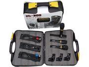 Professional Mic Package w Case Clips Color Coded Cables