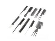 BeautyKo Salon Grade Hairdresser 10 Piece Styling Comb Set