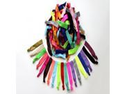 BeautyKo Rainbow Ribbon No Damage Hair Ties 60 Pack