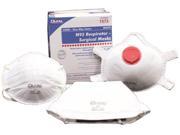 Dukal N95 Mask Cone W one Way Valve White Non Sterile 5 bx 20bx cs pack Of 20