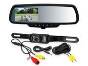 Back up Video Mirror TD CTMD43 4.3 Capacitive Touch Screen with Backup Camera