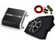 Kicker for Dodge Ram Quad Cab 02 15 10 Kicker Comp in under seat Box with Grille 125 Watt DXA amp and Wire Kit