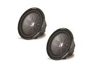 Kicker CompR package Two 10 CompR Subwoofers Dual 2 Ohm 40CWR102