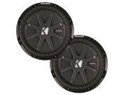 Kicker CompRT package Two 10 CompRT Subwoofers Dual 1 Ohm 40CWRT101