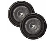 Kicker 10 CVT package Two Kicker 10CVT104 10 Inch 4 ohm CompVT Subwoofers