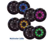 Kicker 6.5 Charcoal LED Marine Speakers QTY 8 4 pairs of OEM replacement speakers