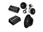 Kicker Powersport Package 10 CompRT Pair of 3 PSM3 speakers a PX200.1 sub amp and a px100.2 two channel amp
