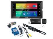 JVC KW V320BT Receiver with Steering Wheel Interface and Sirius XM Tuner Back Up Camera
