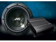 JVC CSPK202 12 DRVN Series Subwoofer 2 Channel DRVN Series Amp Package