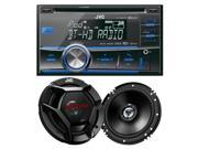 JVC KWHDR81BT 2 DIN Bluetooth AM FM CD Player with 6.5 Speakers
