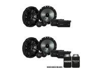 Kicker 43CSS674 6.75 Inch 165mm Component System with .75 inch 20mm tweeters 4 Ohm