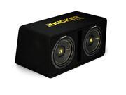 Kicker DCWC102 Dual CompC 10 Subwoofers in Vented Enclosure 2 Ohm