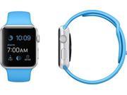 Apple Watch 42mm Silver Aluminum Case with Blue Sport Band