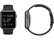Apple Watch Sport 42mm Space Gray Aluminum Case with Black Sport Band