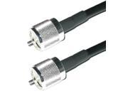 Times Microwave LMR 240 PL 259 HF VHF UHF Coaxial Cable Ham or CB Radio Antenna Cable 25 ft