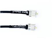 US Made PL259 UHF Male Jumper Andrew LMR CNT 240 Coaxial Cable Ham or CB Radio Coax 2 foot