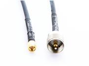 MPD Digital RF coaxial cable SMA male to UHF PL259 male RG58 Made in the USA 10 ft