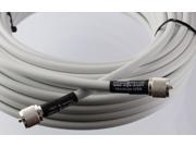 Marine Radio VHF and AIS Coaxial Antenna Cable with Silver Teflon PL 259 LMR400 W PL259 75ft Made in the U.S.A. 75 Fee