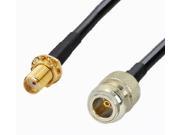RF coaxial cable SMA female to N female RG58 20 inches RG 58 cable assembly Made in the U.S.A. by MPD Digital TM