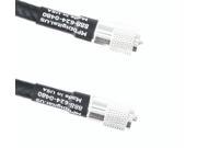 Times Microwave LMR 400 Coaxial Cable Jumpers Silver Teflon PL 259 UHF Male Soldered Connectors US Made 100 ft