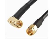 RF coaxial cable SMA male to SMA male right angle RG58 3ft