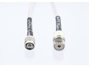 Marine Radio VHF and AIS Antenna Extension Cable SO 239 Female TNC Male RG8x UHF HF RF Connector Made in the U.S.A. 2 Ft
