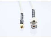 Marine Radio VHF and AIS Antenna Extension Cable SO 239 Female SMA Male RG8x UHF HF RF Connector Made in the U.S.A. 1 Ft