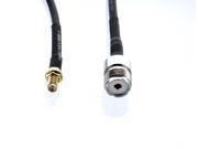 Times Microwave LMR 195 Kenwood Handheld Coaxial Antenna Cable SMA Female to SO 239 UHF Female US Made 3 FT