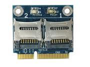 MR15 Dual Micro SD Cards to Mini PCIe adapter
