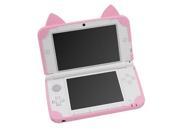 New Silicon Soft Case Cover For3DS XL With Cat Ears Skin Pink