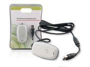 WHITE PC Wireless Controller Gaming Receiver For XBOX 360