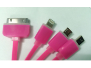 4 in 1 Retractable USB 3.0 Data Sync Charger Cable for iPhone Samsung Android