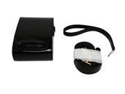 Protective PU Leather Camera Case Bag Compatible For Nikon COOLPIX S7000 with Shoulder Neck Strap Belt Black