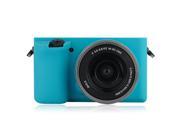 Protective Silicone Gel Rubber Camera Case Cover Bag Compatible For Sony Alpha A6000 SLR Digital Camera with 16 50mm Lens Blue