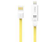 Colorful Duo 2 in 1 lightning micro USB Sync and Charge Cable Connectors for iPhone 6 iPad Samsung Galaxy Series Google android phone Smartphones Tablets