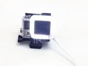 USB Lens Ring Shooting Video Night LED Flash Light Lamp for Waterproof Housing Case of GoPro Hero4 Black Hero3 Hero3 Black Silver and White Editions