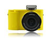Protective Silicone Gel Soft Rubber Camera Case Cover Bag Compatible For Samsung NX3000 Camera with 16 50mm Lens 20 50mm Lens Yellow