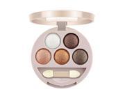 5 Colors Luminous Lights Travel Pocket Size Eyeshadow Cosmetic Makeup Palette with Mirror and Brush Naked